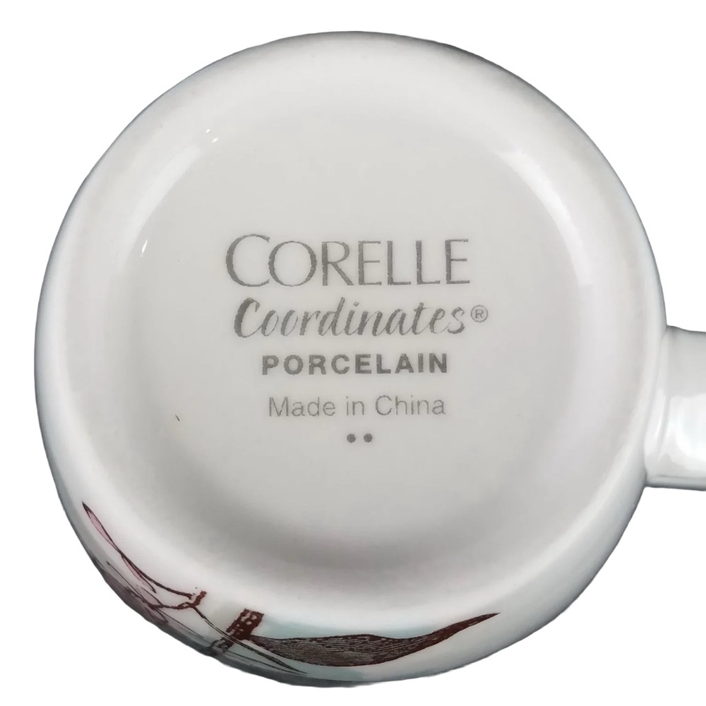 Corning Corelle Coordinates Twilight Grove Porcelain Floral Mug (7 available) - Picture 3 of 4